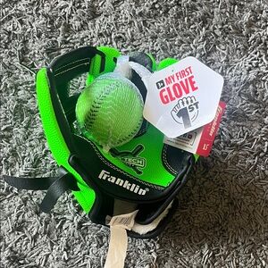 Franklin Youth Baseball Glove - Neon Green/Black